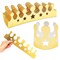 48 Pack Mini Gold Foil Paper Crowns for Kids Birthday Themed Decor, Photo Props (3.3 x 3 In)